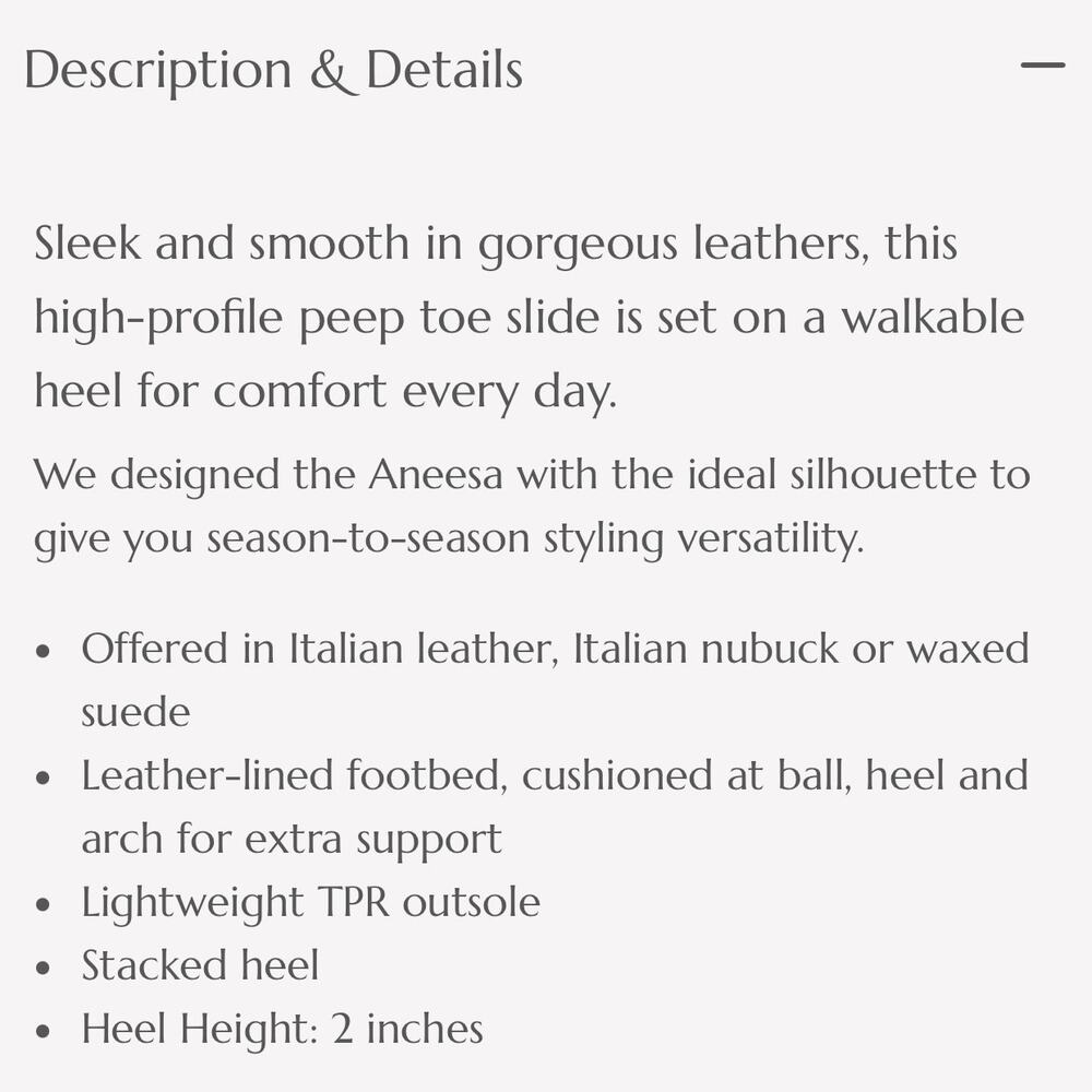 ❌SOLD OUT❌NIB Sofft Aneesa 9M Taupe Leather Open Toe Block Heel Slide Sandal - Picture 8 of 10